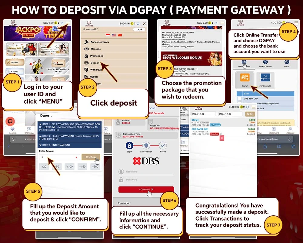DGPAY deposit guide