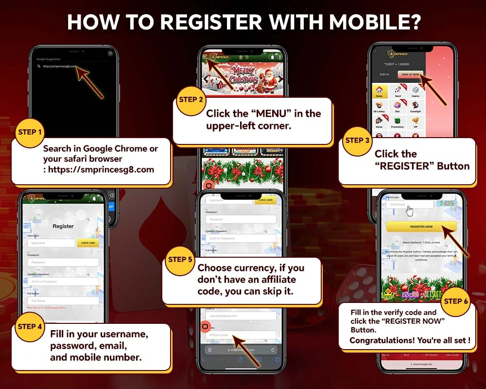Mobile registration guide