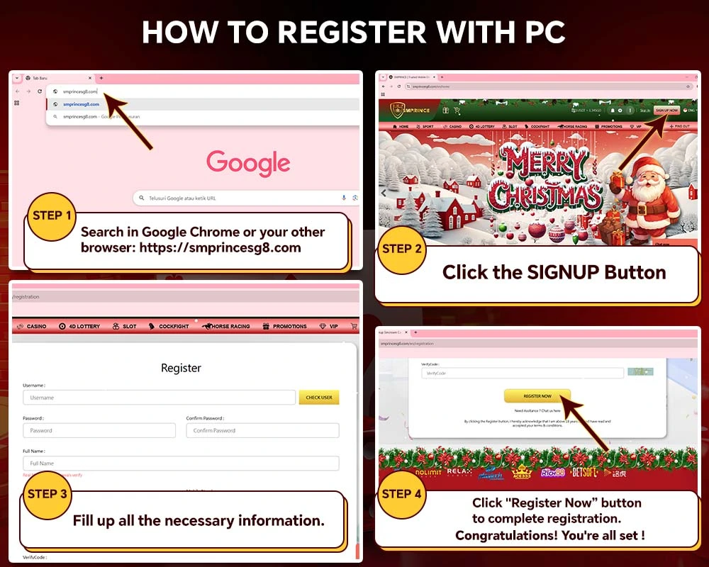 PC registration guide