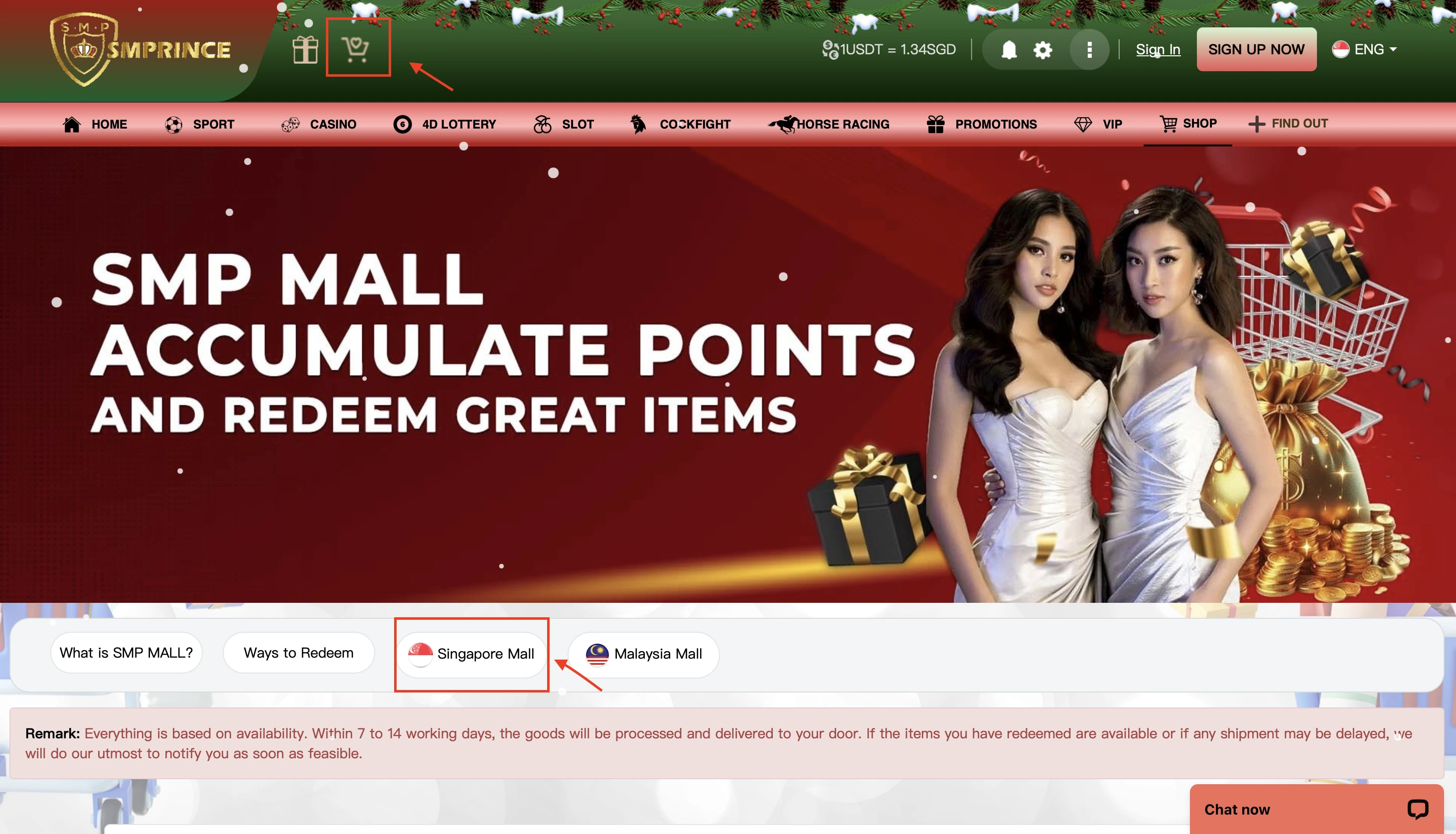 SMPRINCE points display
